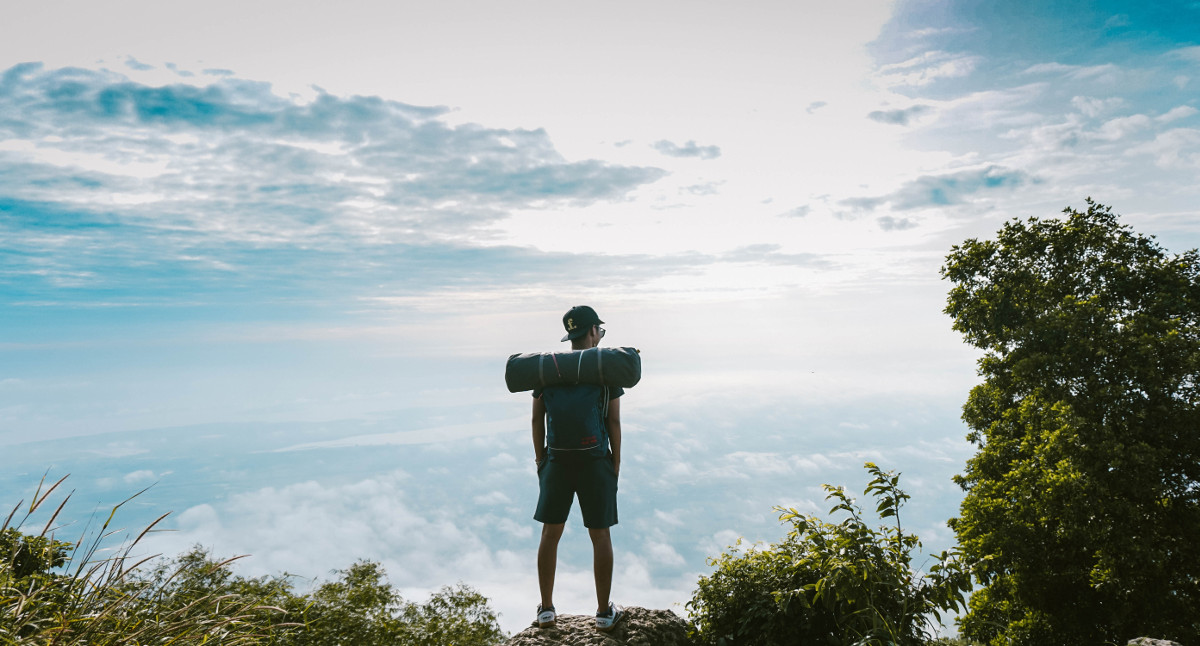 Man standing in nature